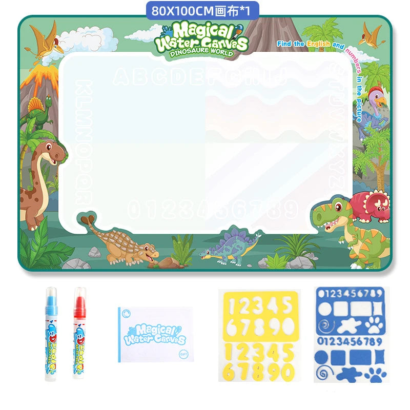 Tapete Mágico de Agua 100x80cm - Juguete Educativo Reutilizable para Niños